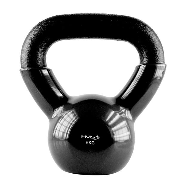 Kettlebell pokryt vinylem HMS KNV06 6 kg, ern