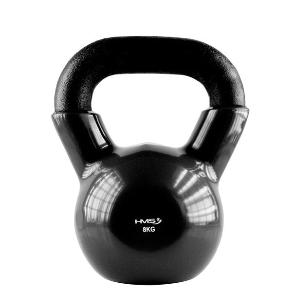 Kettlebell pokryt vinylem HMS KNV08 8 kg, ern