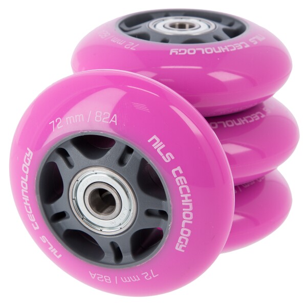 PU koleka s loisky NILS EXTREME 72x24mm ABEC 7 rov