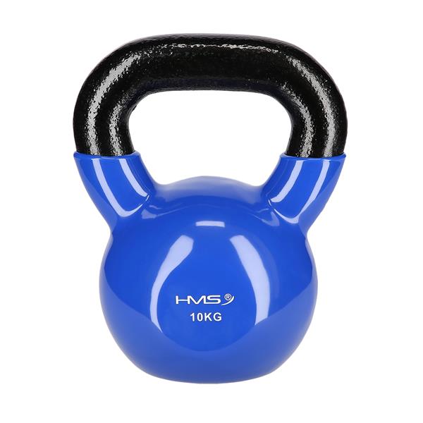 Kettlebell pokryt vinylem HMS KN 10 kg, modr