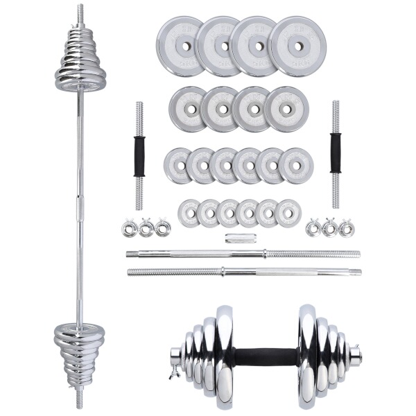 inkov set v kufru HMS STC50 2x25 kg, chrom