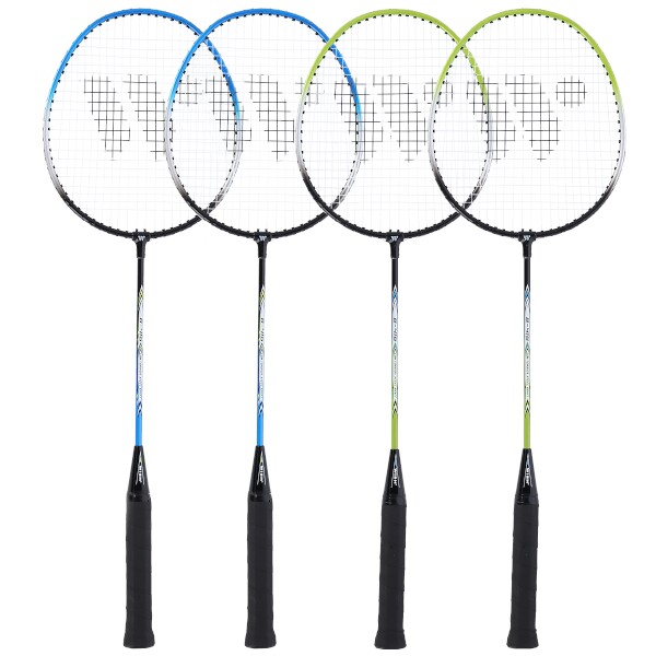 Sada raket na badminton WISH Steeltec 416K, zeleno/modr