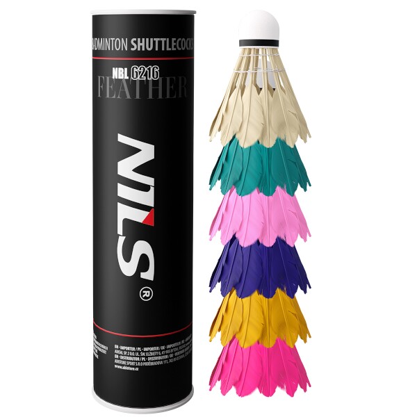 Badmintonové loptičky NILS NBL6216 multicolor 6 ks