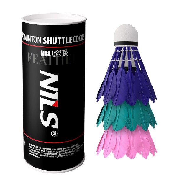 Badmintonov mky z pe NILS NBL6213 multicolor 3 ks