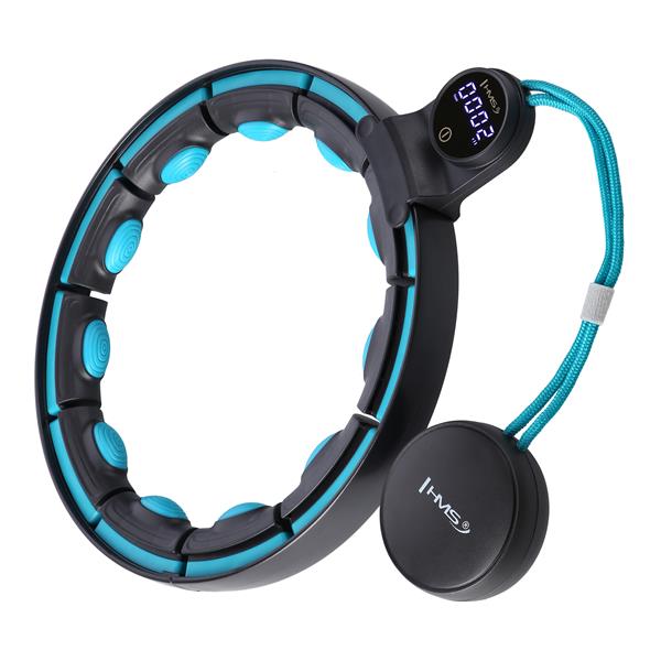 Masn hula hoop HMS HHM17 se zvam, magnety a potadlem ern/mtov