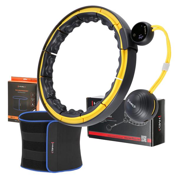 Sada masn hula hoop se zvam HMS HHM21 a zethlujcho psu BR1313 ern/lut