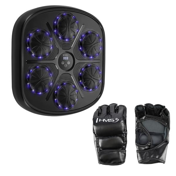 Elektronick boxersk ter HMS TB03 s LED, Bluetooth a rukavicemi (Music Boxing Machine)