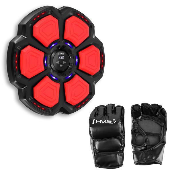 Elektronick boxersk ter HMS TB06 s LED, Bluetooth a rukavicemi (Music Boxing Machine)