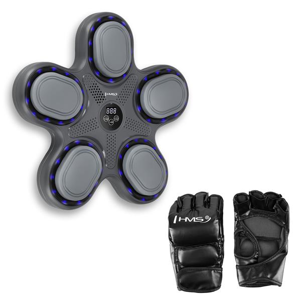 Elektronick boxersk ter HMS TB11 s LED, Bluetooth a rukavicemi (Music Boxing Machine)