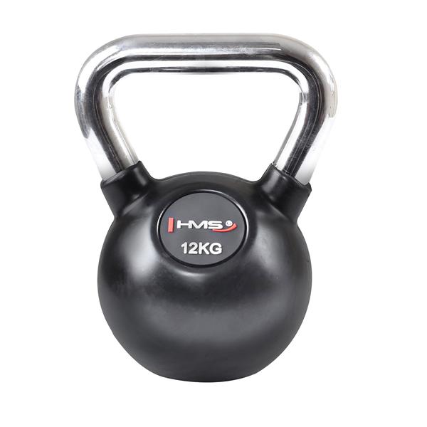 Vinylov kettlebell s chromovanm chopem HMS KGC 12 kg