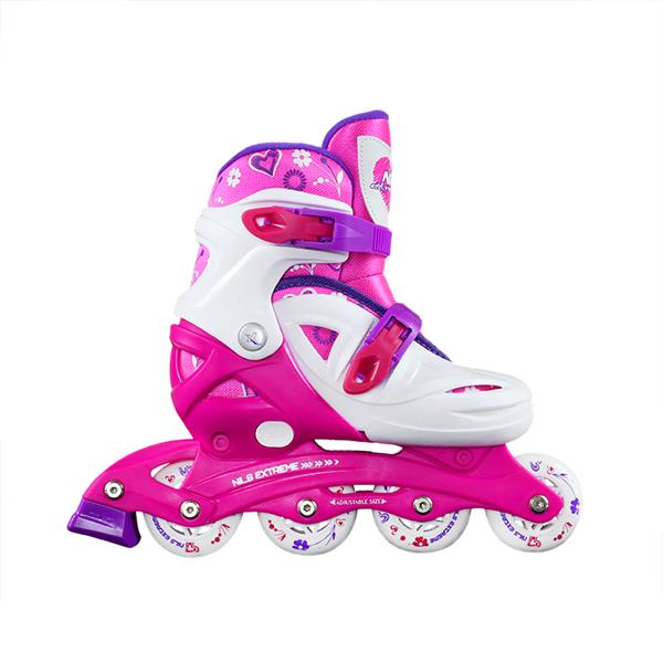 Detské kolieskové korčule NILS Extreme NJ0321 ružové