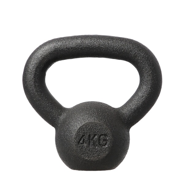 Litinov kettlebell HMS KZG04 4 kg, ern