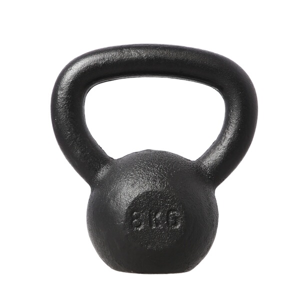 Litinov kettlebell HMS KZG08 8 kg, ern