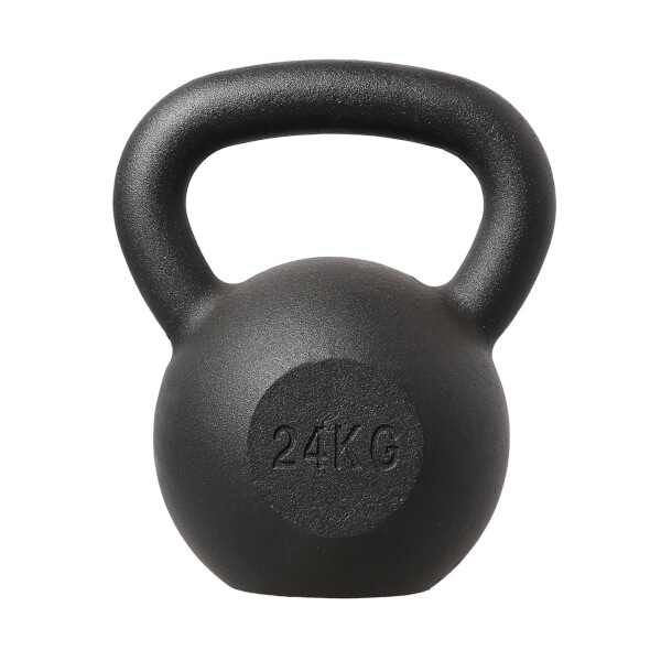 Litinov kettlebell HMS KZG24 24 kg, ern