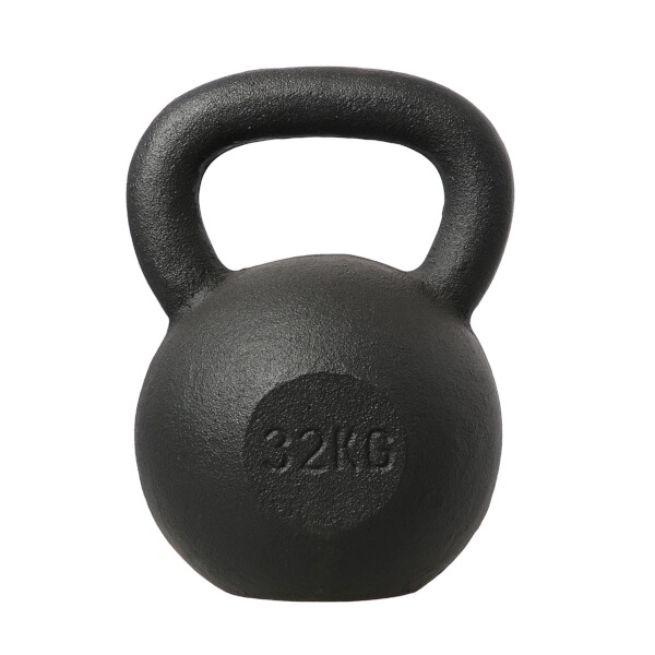 Litinov kettlebell HMS KZG32 32 kg, ern